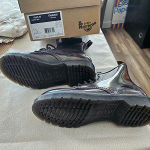 Dr. Martens Women's Vegan 1460 Combat Boot Size 7 Cherry Red